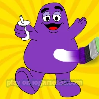  Grimace Shake Coloring Book unblocked